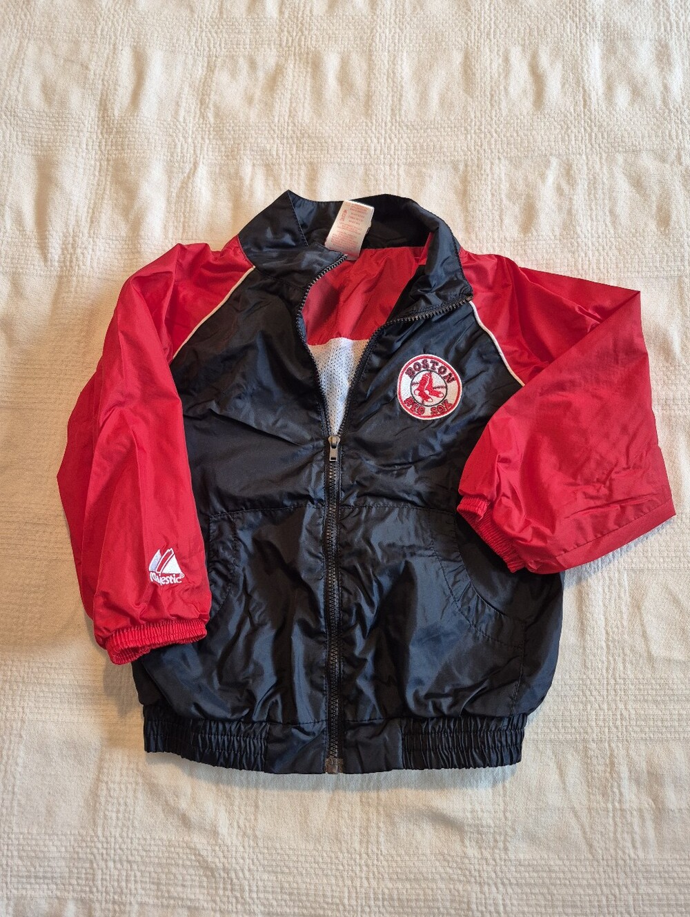 Majestic boys Boston Red Sox 24 months full zip windbreaker VGUC